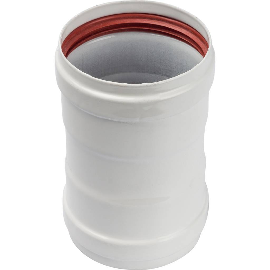 Элемент дымохода STOUT соединительный адаптер внутренний для труб DN80 п/п, SCA-0080-010135