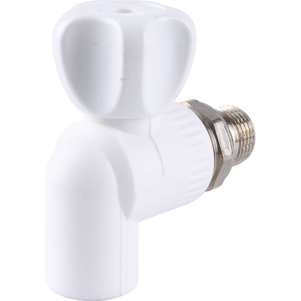 Кран шаровой Kalde разборный угловой с накидной гайкой 20х1/2, 3242-vre-200b00