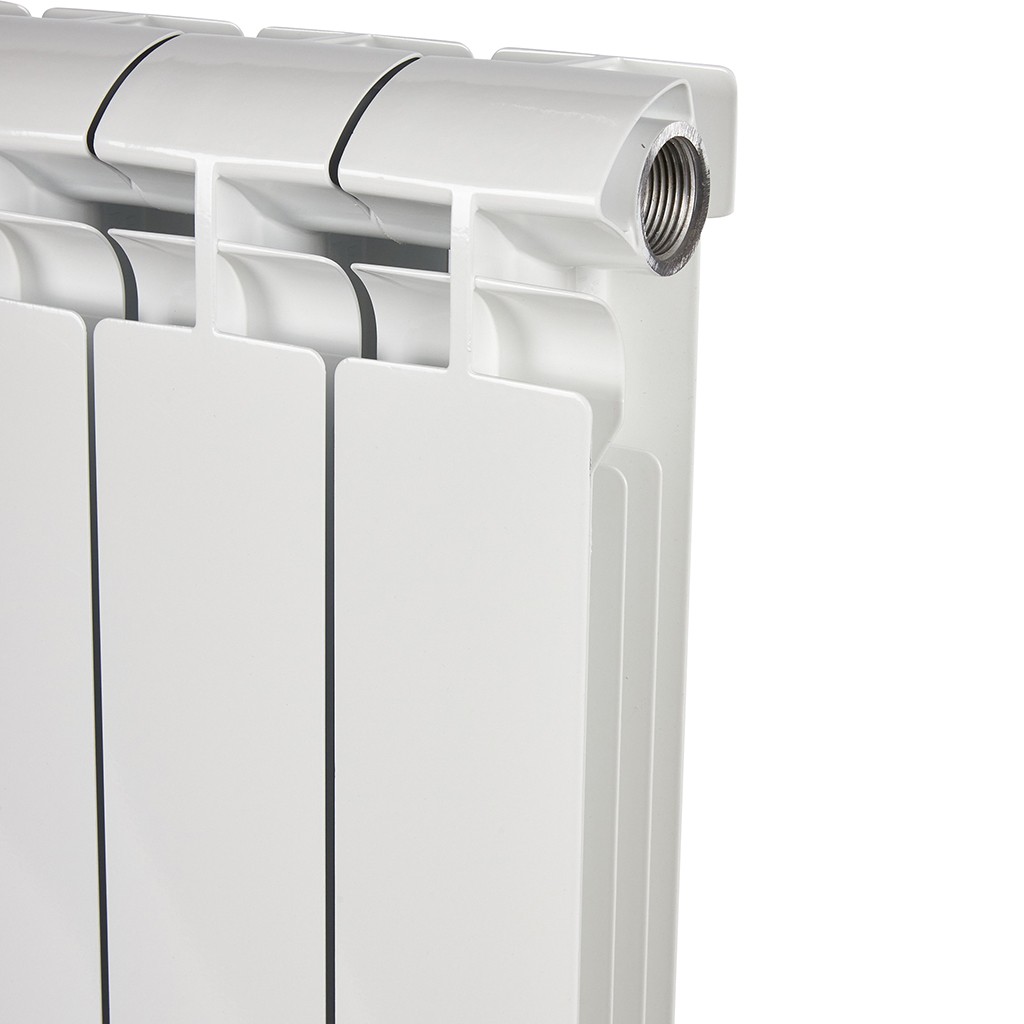 Радиатор алюминиевый STOUT ALPHA 500 10 секций боковое подключение (белый RAL 9016), SRA-2310-050010