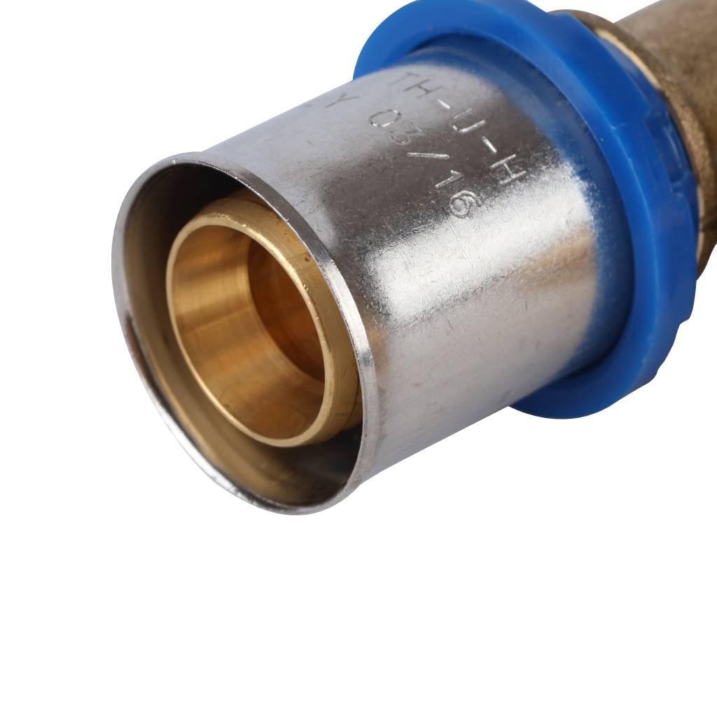 Тройник-переходник APE с наружной резьбой 20х3/4 х20 для металлопластиковых труб прессовой, ARL2004202