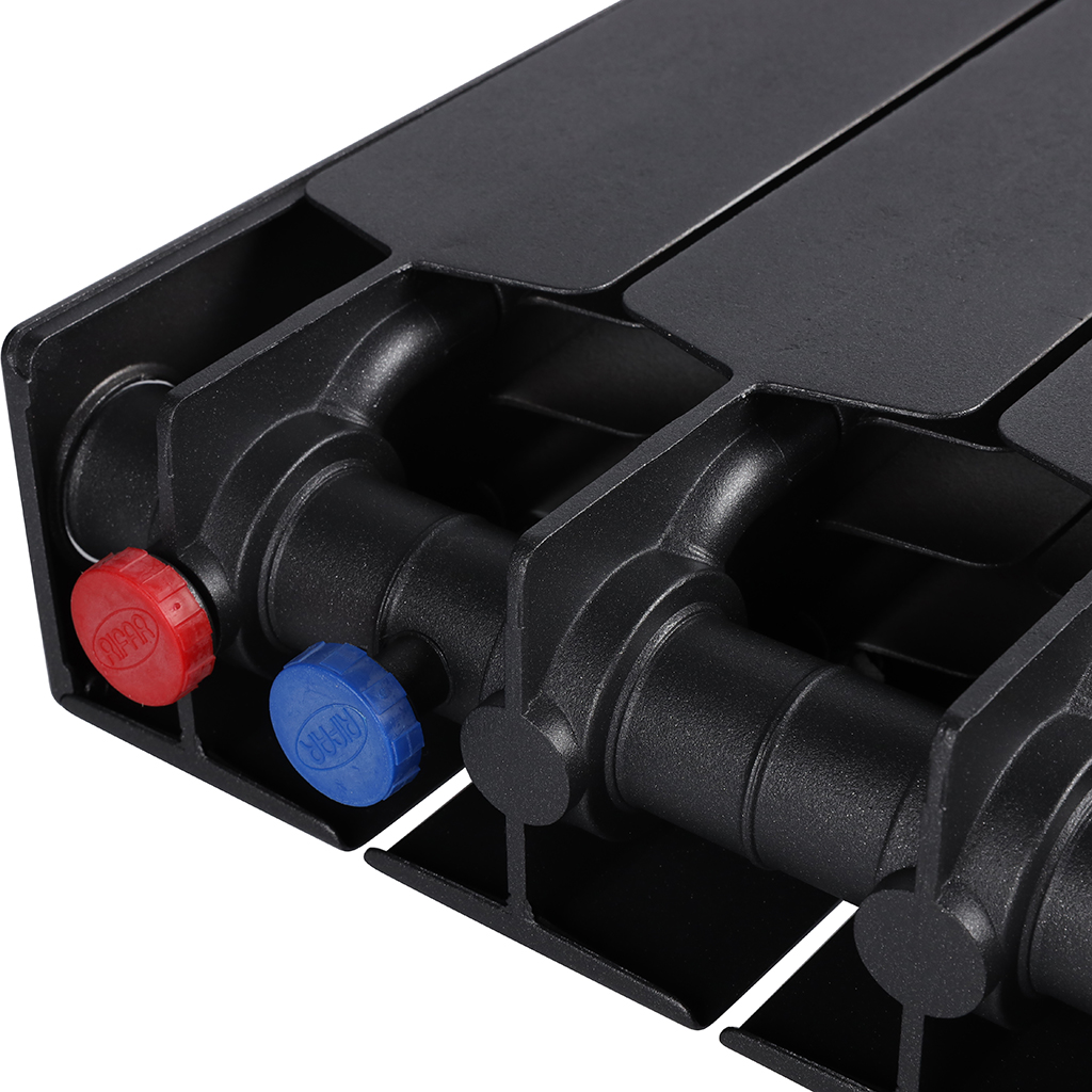 Радиатор биметаллический RIFAR SUPReMO VENTIL 500 SVR 6 секций нижнее правое подключение (Цвет АНТРАЦИТ), 4RS50.VR-6-AN