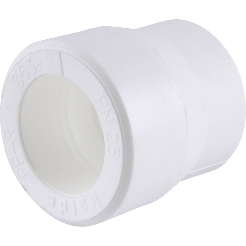 Муфта переходная Kalde 63x40 для полипропиленовых труб под сварку (цвет белый), 3212-rdc-634000