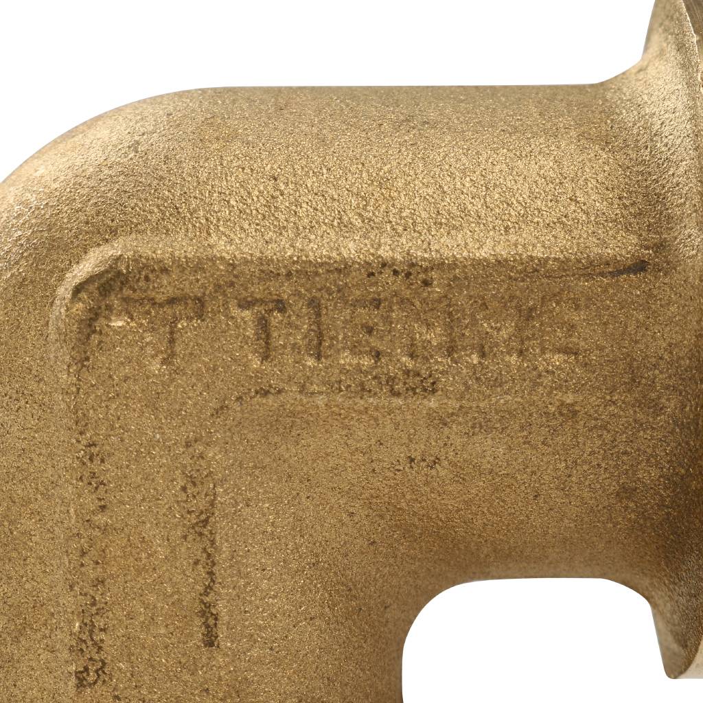 Угольник TIEMME НВ с упором 3/4х3/4 для стальных труб резьбовой, 1500064