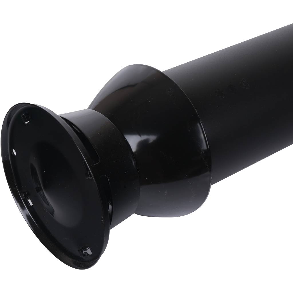 Базовый комплект Vaillant для вертикального прохода через крышу 80/125 мм PP. Цвет: черный