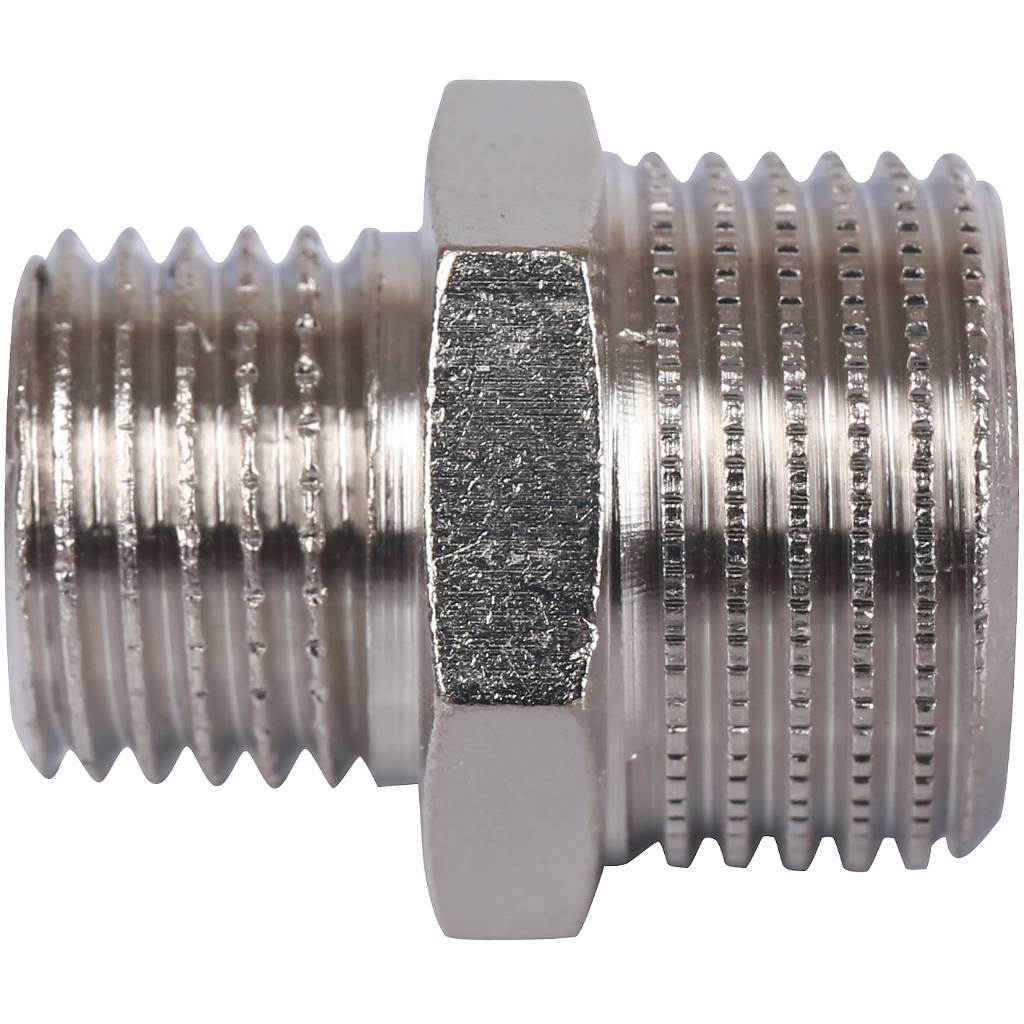 Ниппель НН STOUT переходной никелированный 3/8X1/4, SFT-0004-003814