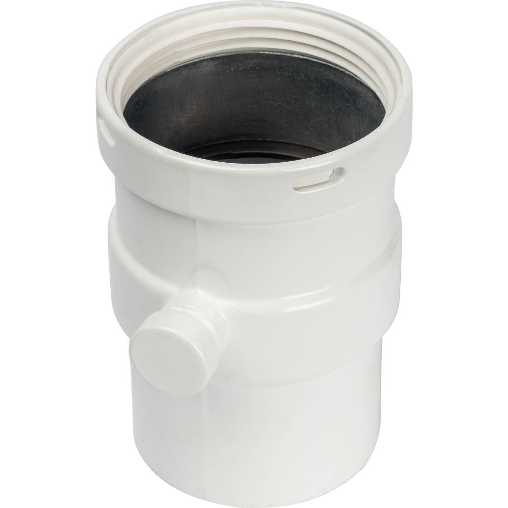 Элемент дымохода  STOUT горизонтальный DN80  п/м с патрубком для отвода конденсата, SCA-0080-020135