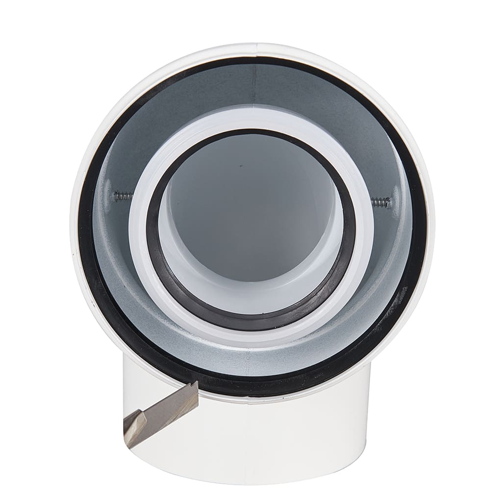 Отвод 90° конденсационный коаксиальный ROMMER D60(п-м)/100(п-м), RCA-8610-010090