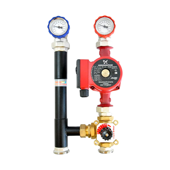 Группа быстрого монтажа Warme (без насоса, с трехходовым краном) MASKE 40.2