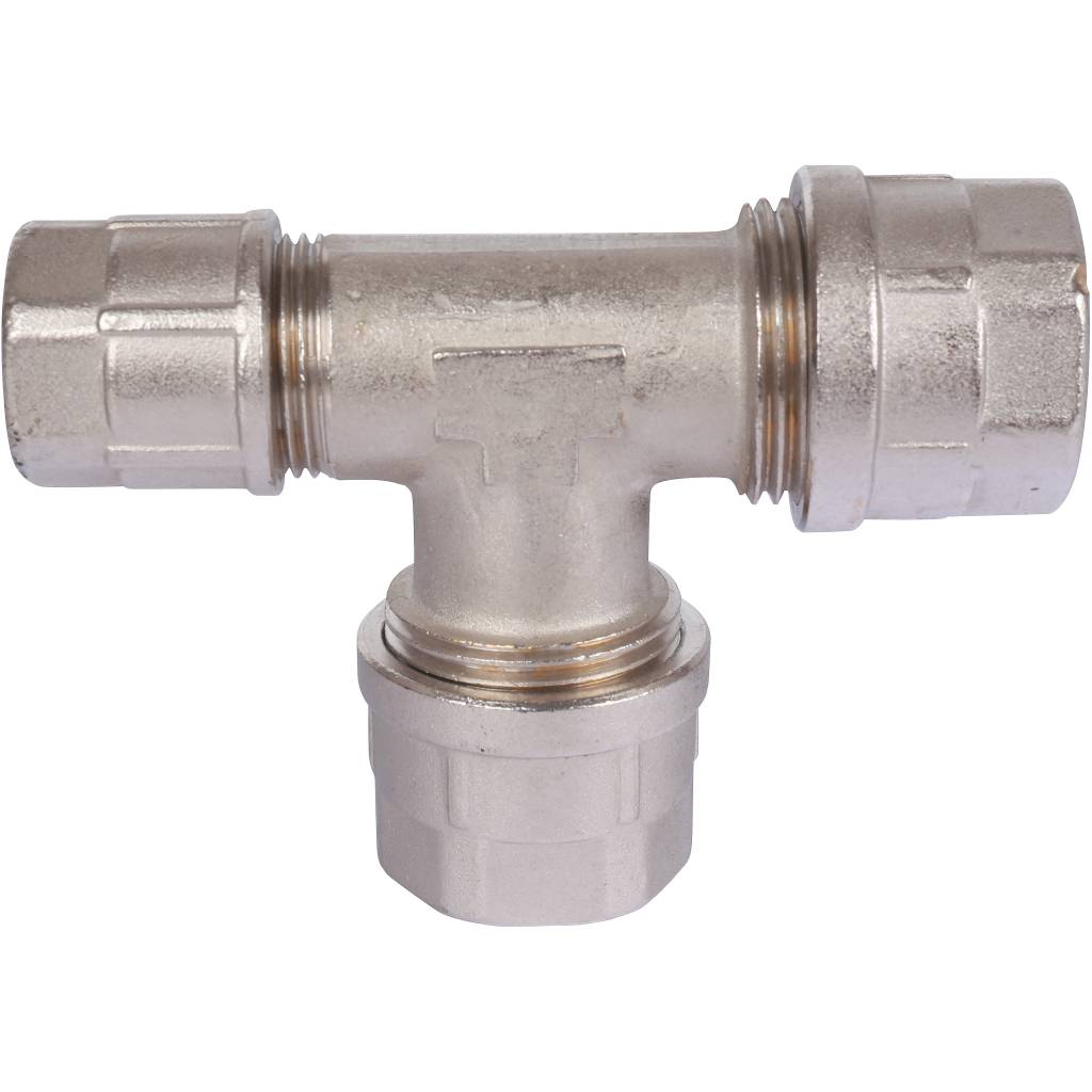 Тройник переходной Prandelli Multyrama (26.3х26.3х20.2) для металлопластиковых труб винтовой, 103.32.66.4