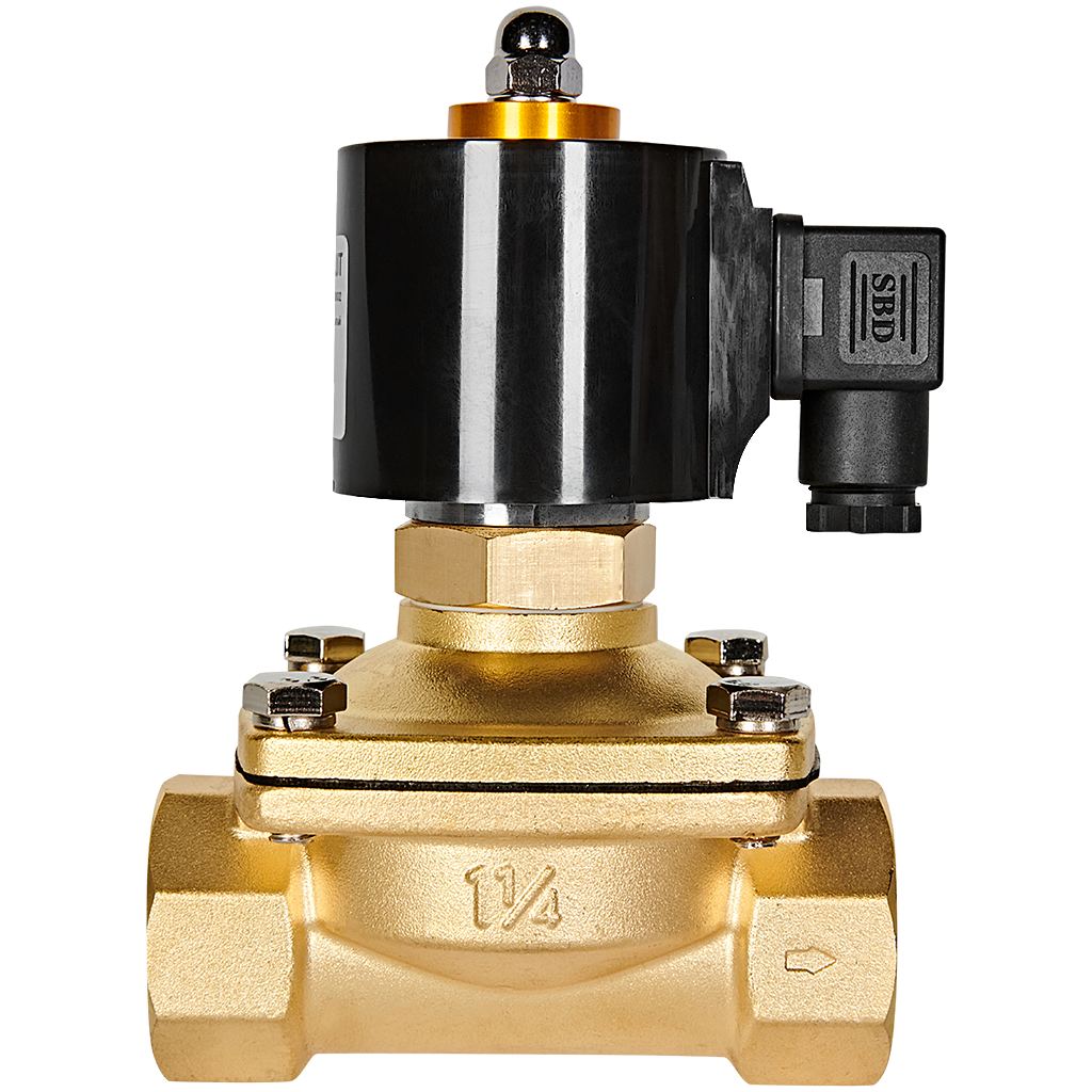 Клапан соленоидный (электромагнитный) STOUT прямого действия НО 220В G1 1/4 SSV-0020-220032