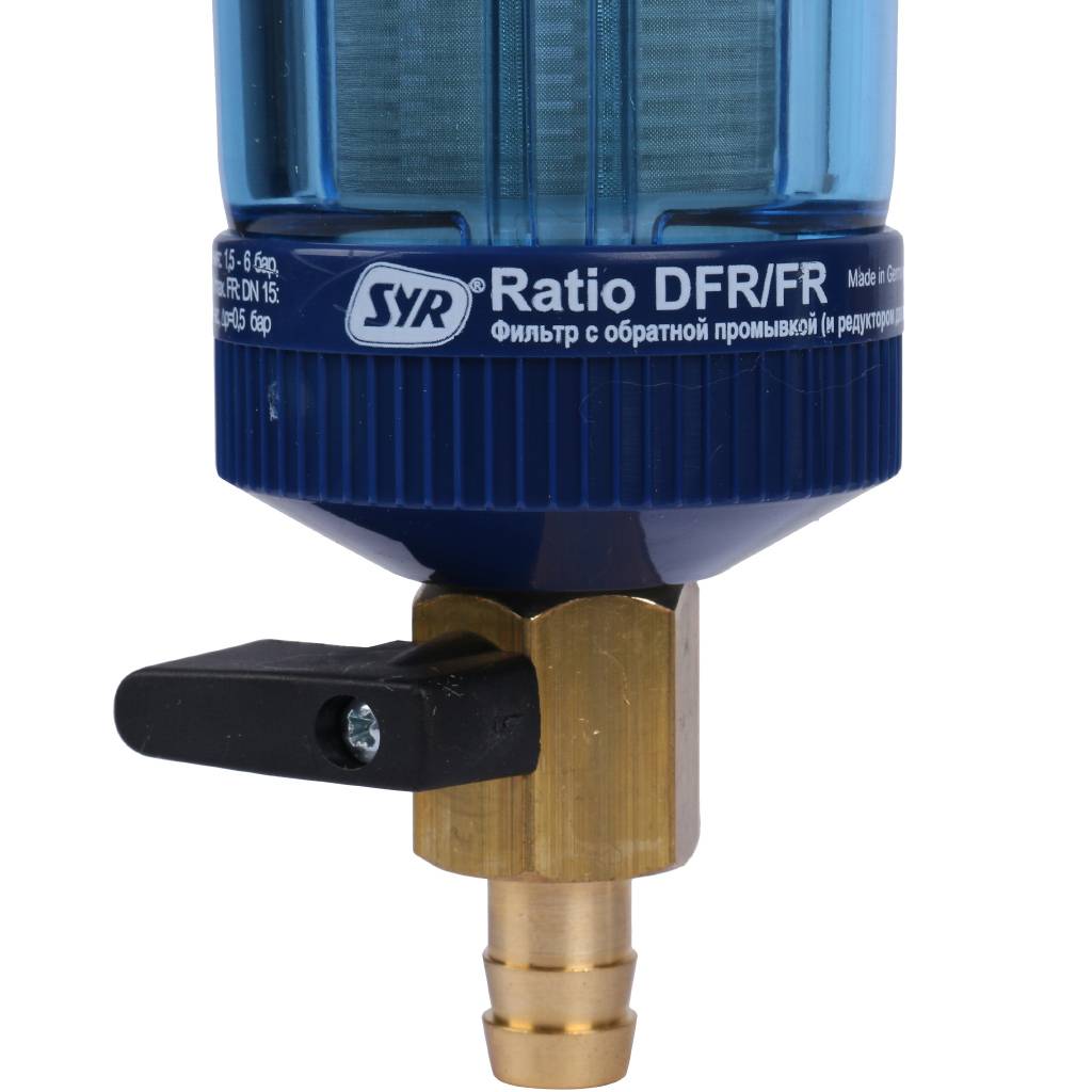Фильтр с обратной промывкой SYR Ratio FR DN 25 для холодной воды, 5315.25.001