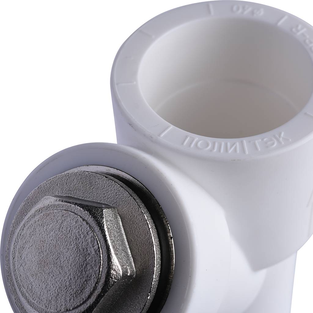 Фильтр Политэк d=40 для полипропиленовых труб под сварку (ВН-НР) (цвет белый), 9100314001