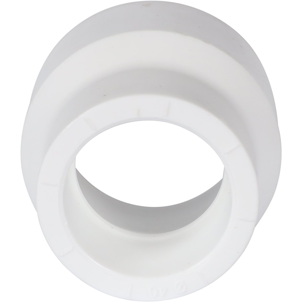 Муфта переходная Политэк 50х40 внутр./внутр. для полипропиленовых труб под сварку (цвет белый)