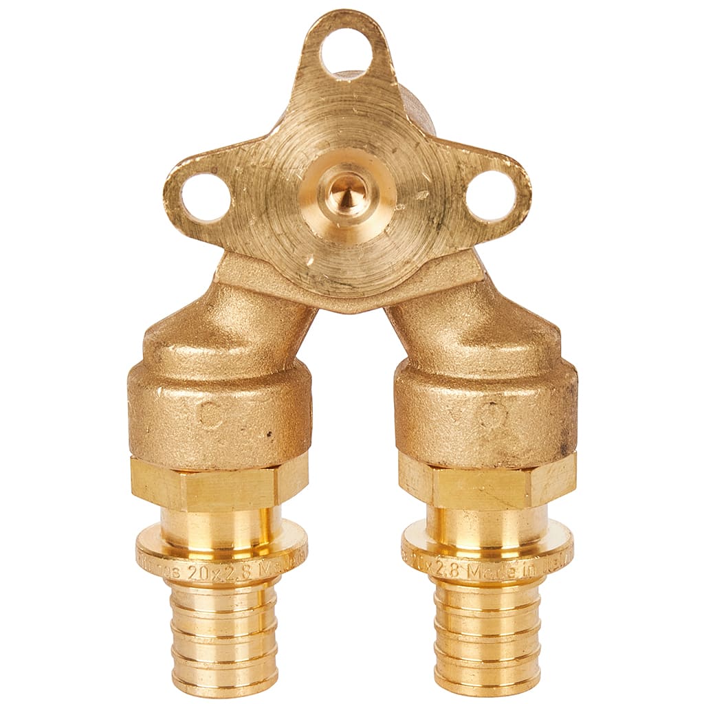 Проточный настенный Угольник STOUT 20x1/2 для труб из сшитого полиэтилена, SFA-0039-002012