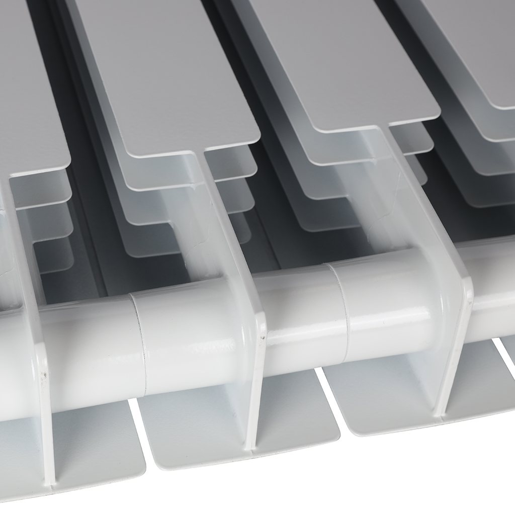 Радиатор биметаллический STOUT ALPHA 500 10 секций боковое подключение (белый RAL 9016)