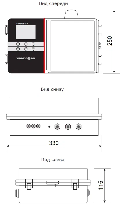 Шкаф управления 2-мя насосами с расширенным функционалом Vandjord CONTROL LCV 232 11KW (25A) DOL, 51541012
