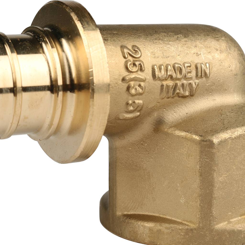 Угольник-переходник STOUT с внутренней резьбой 25xG 1 для труб из сшитого полиэтилена аксиальный