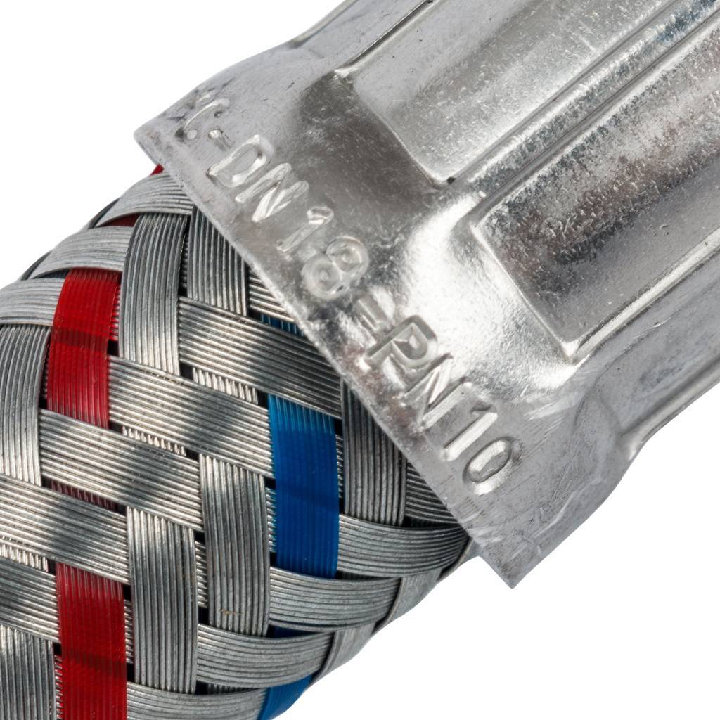 Гибкая подводка для воды STOUT ВР 1 х ВР 1, длина 800 мм, SHF-0146-182525