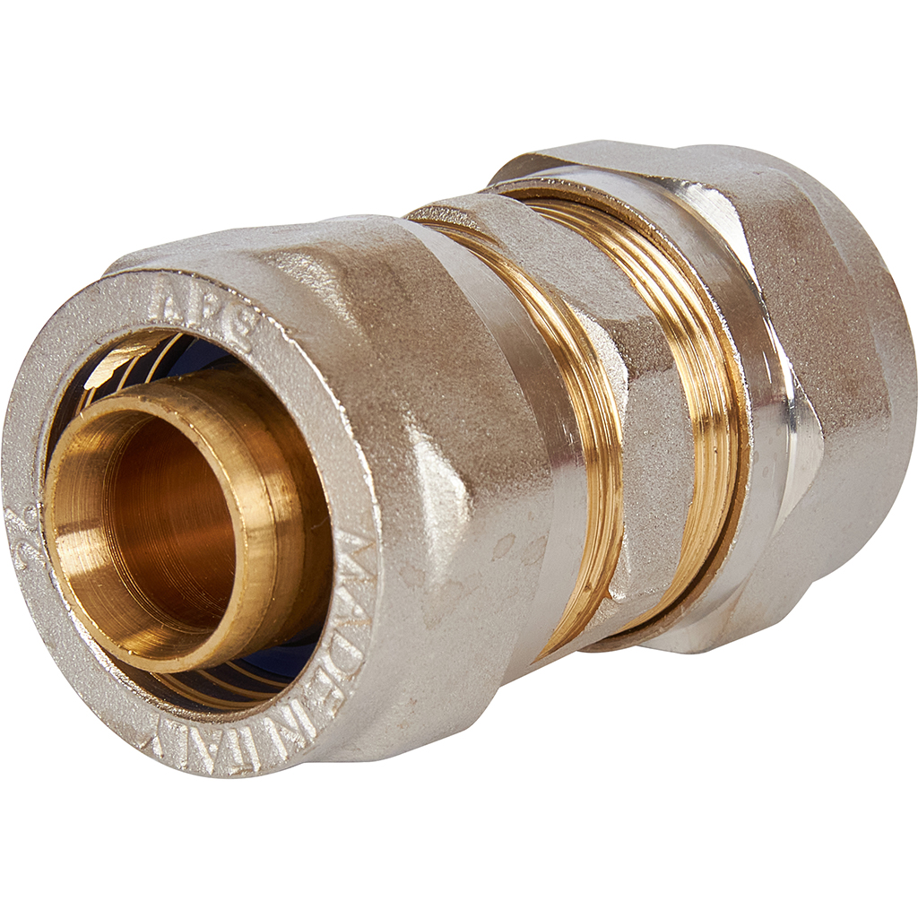 Муфта STOUT соединительная 26х26 для металлопластиковых труб винтовой, SFS-0005-000026