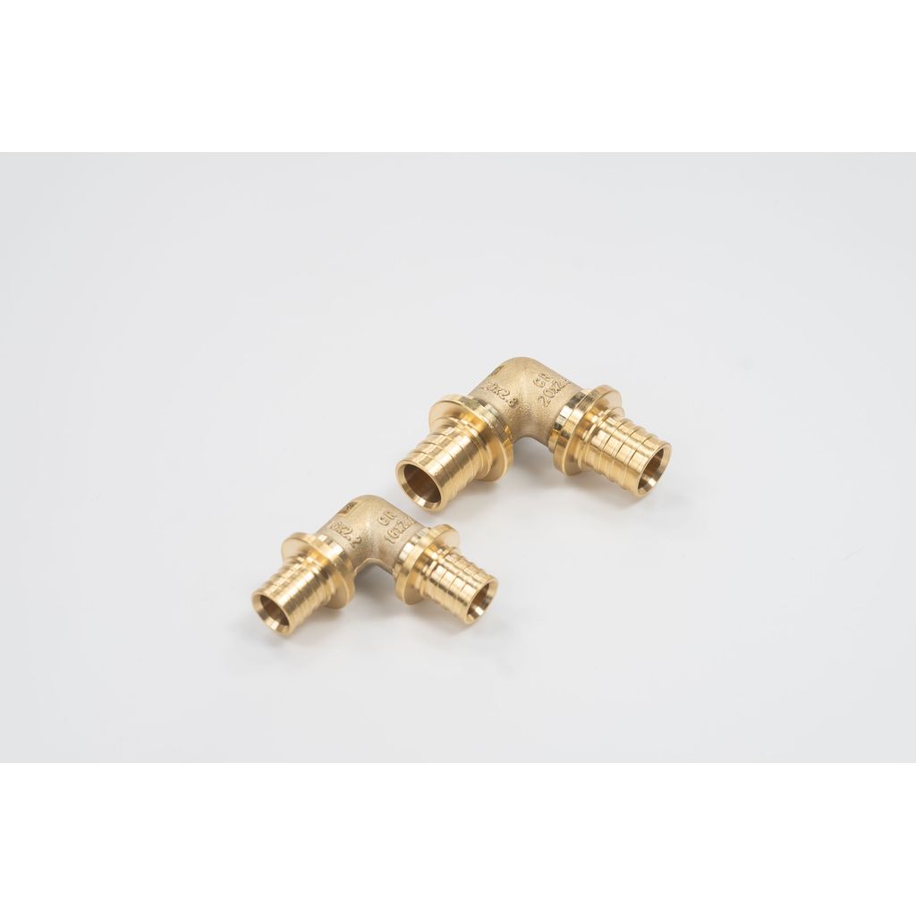 Угольник РЕХАУ 90°, 20 MX для труб из сшитого полиэтилена аксиальный