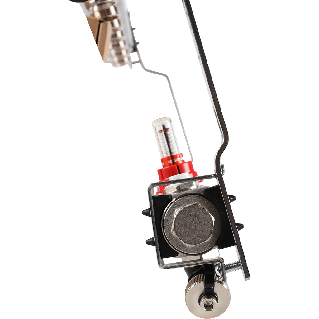 Коллектор из нержавеющей стали с расходомерами ROMMER, с клапаном вып. воздуха и сливом 8 выходов, RMS-1201-000008