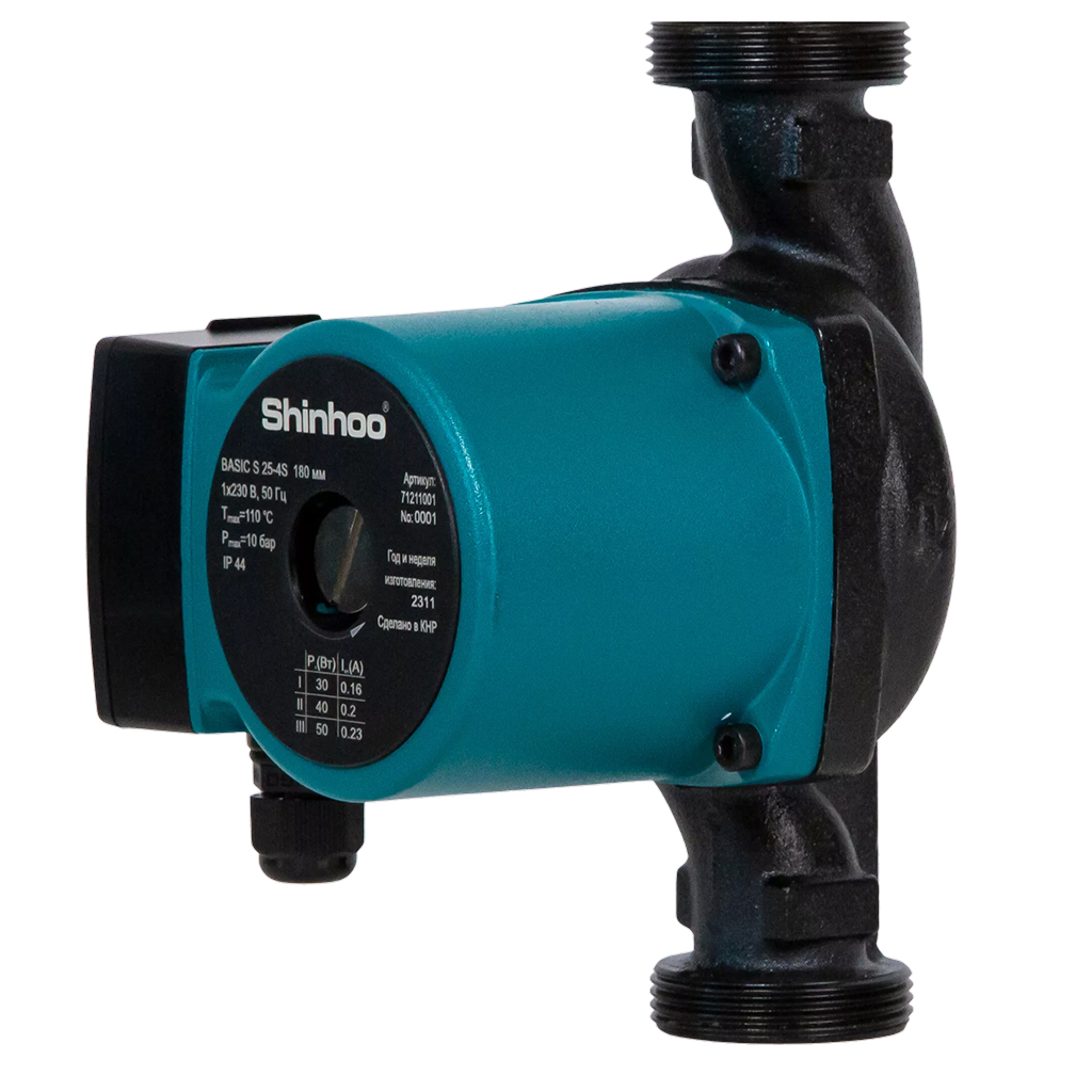 Циркуляционный насос SHINHOO BASIC S 25-8S 180, 71211003