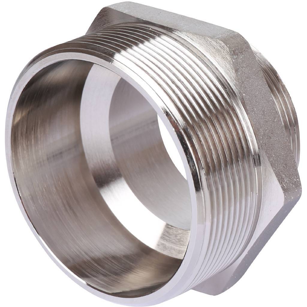 Ниппель НН STOUT переходной никелированный 2 1/2X2, SFT-0004-002122