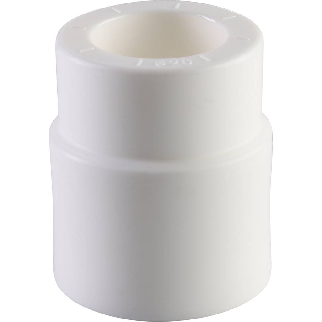 Муфта переходная внутр./наруж. Политэк 32х20 для полипропиленовых труб под сварку (цвет белый), 9200003220