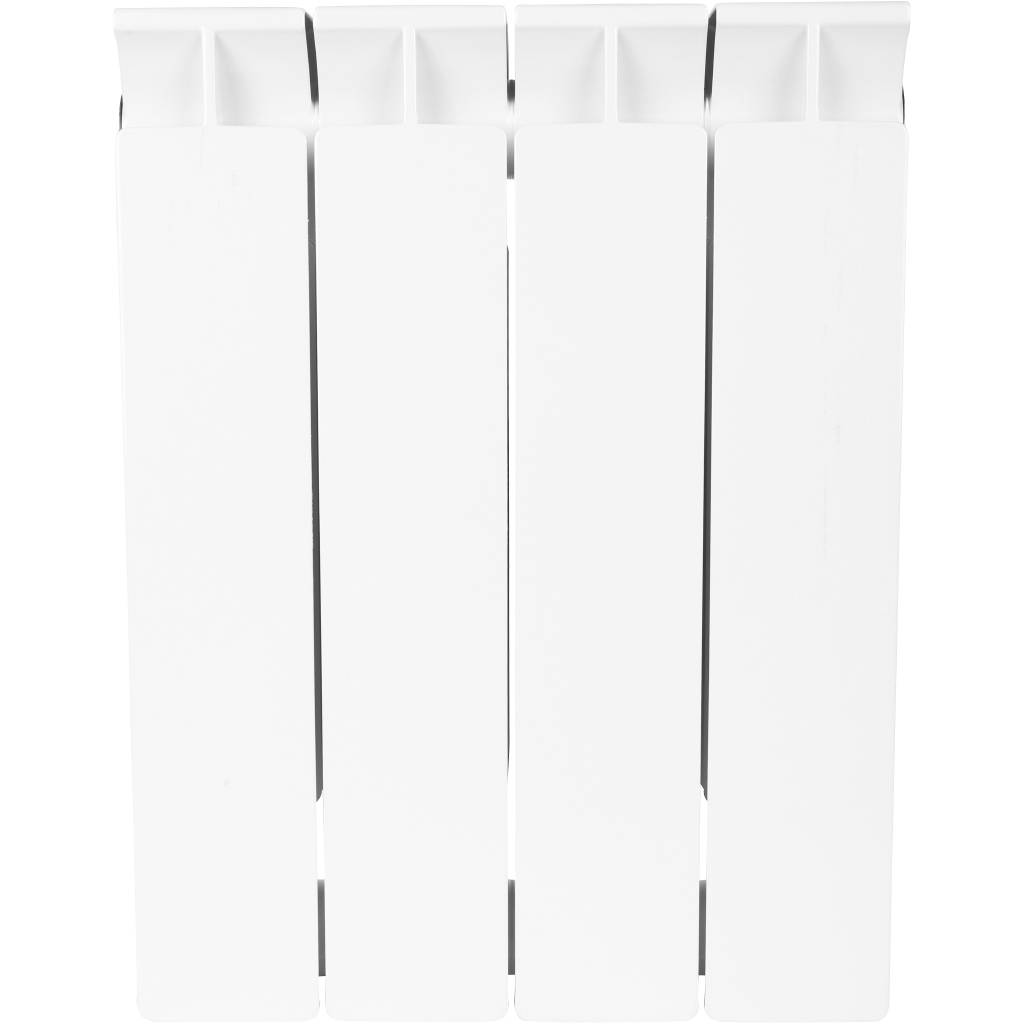 Распродажа: Радиатор биметаллический STOUT STYLE 350 4 секции боковое подключение (белый RAL 9010), SRB-0110-035004