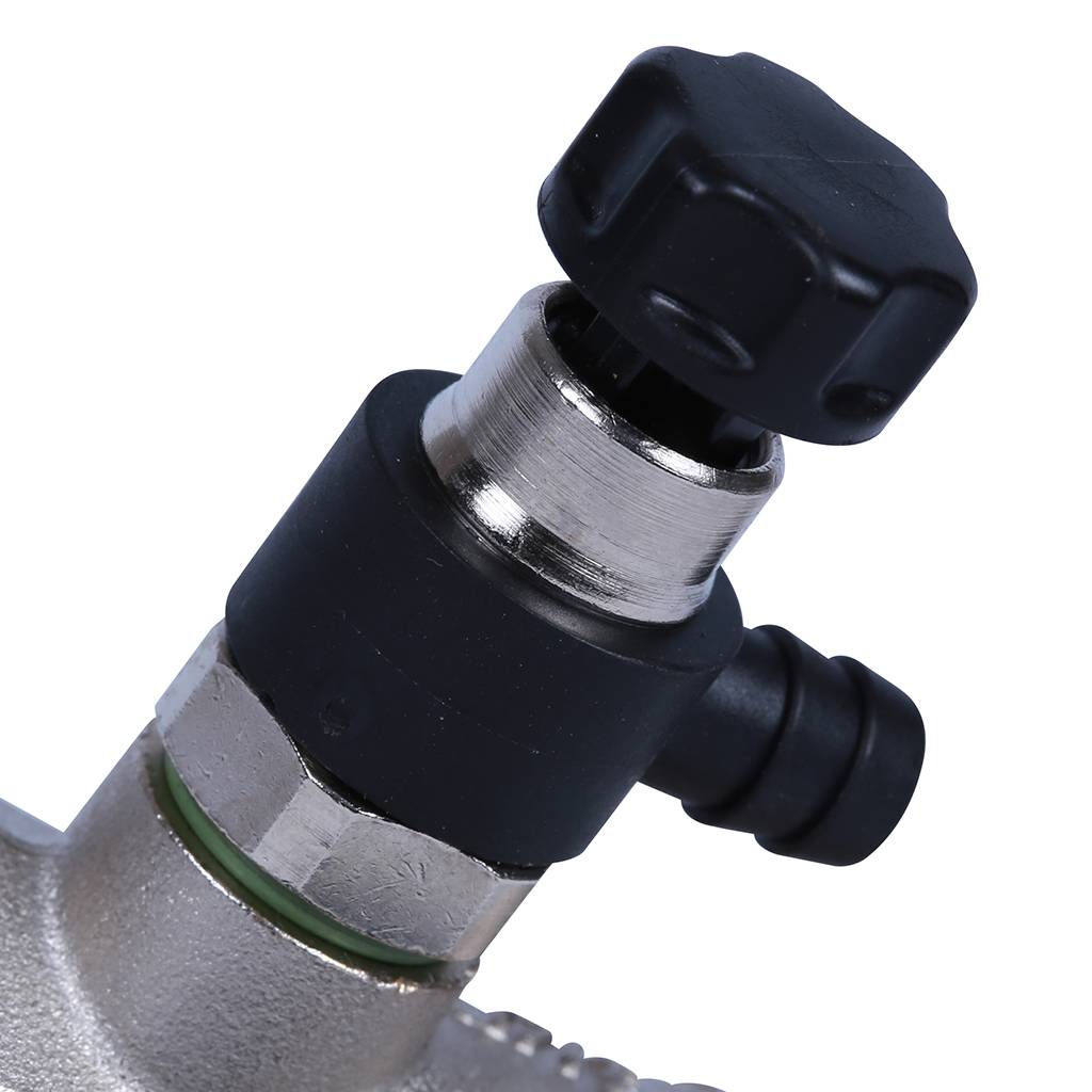 Кран шаровой BUGATTI Oregon с дренажем и воздухоотводчиком, (ручка бабочка) внут-внут резьба 3/4