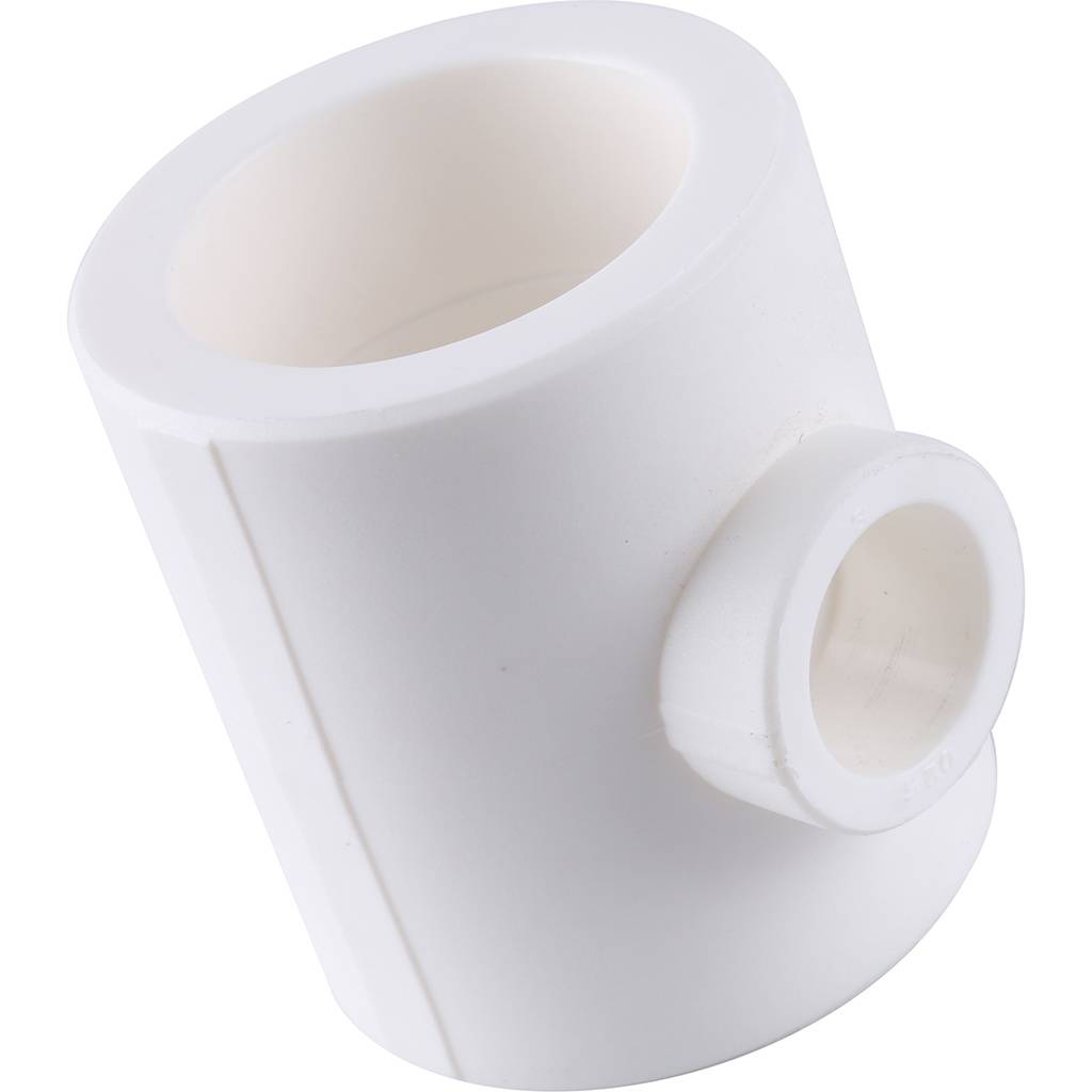 Тройник переходной Kalde 50x25x50 для полипропиленовых труб под сварку (цвет белый)