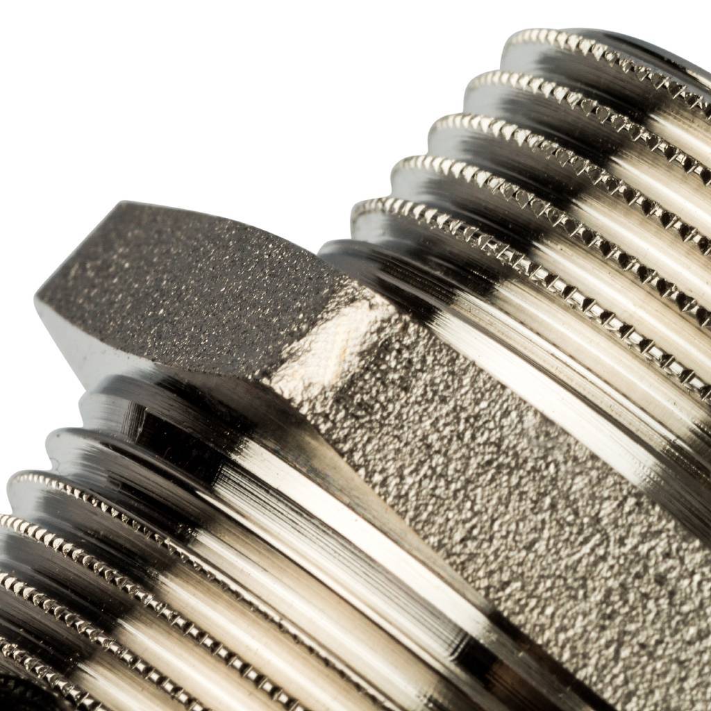 Ниппель НН STOUT переходной никелированный 1 1/2X1 1/4, SFT-0004-112114