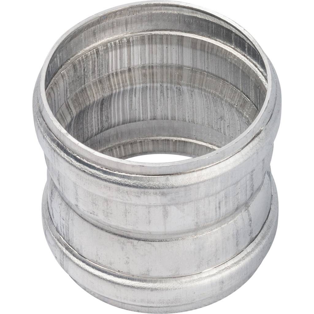 Элемент дымохода STOUT для соединения труб DN60/100, м/м соед. муфта с уплотнен,хомут с муфтой EPDM в комплекте.(с лого.), SCA-6010-000002