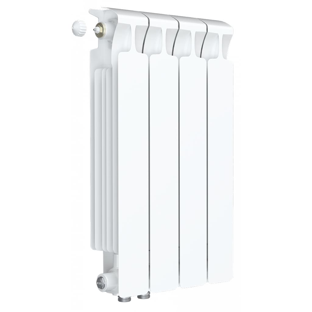 Радиатор биметаллический RIFAR MONOLIT VENTIL 500 MVL 5 секций нижнее левое подключение (белый RAL 9016), 3RM50.VL-5