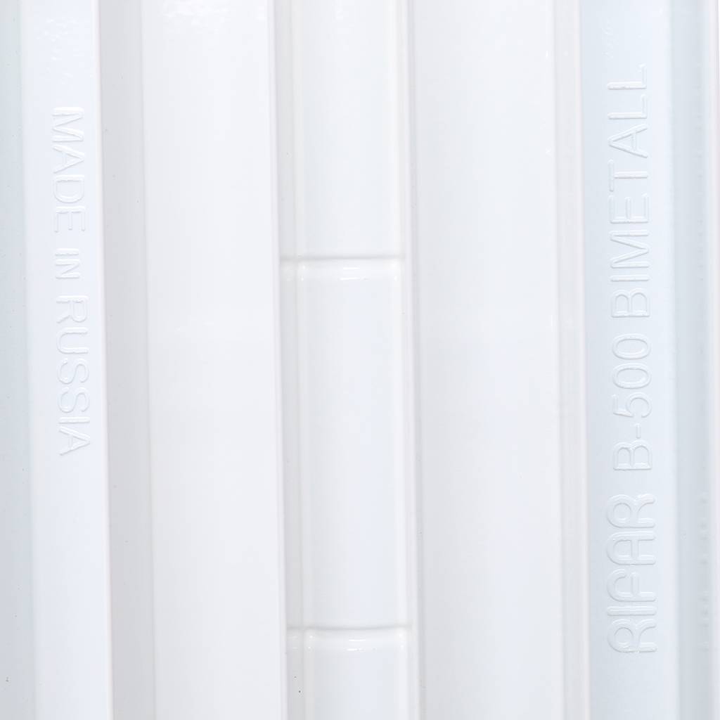 Радиатор биметаллический RIFAR BASE VENTIL 500 BVR 8 секций нижнее правое подключение (белый RAL 9016), 1RB50.VR-8