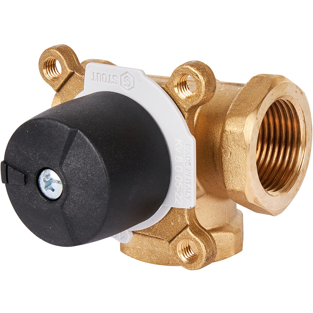 Трехходовой смесительный клапан STOUT 1 Kvs 8