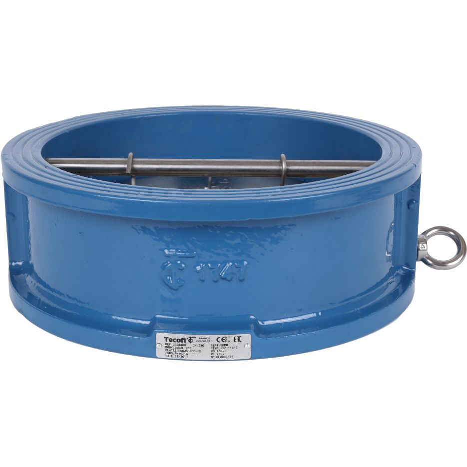 Клапан обратный Tecofi Ду250 Ру16 2/ств межфланцевый из чугуна, CB3448N-EP0250