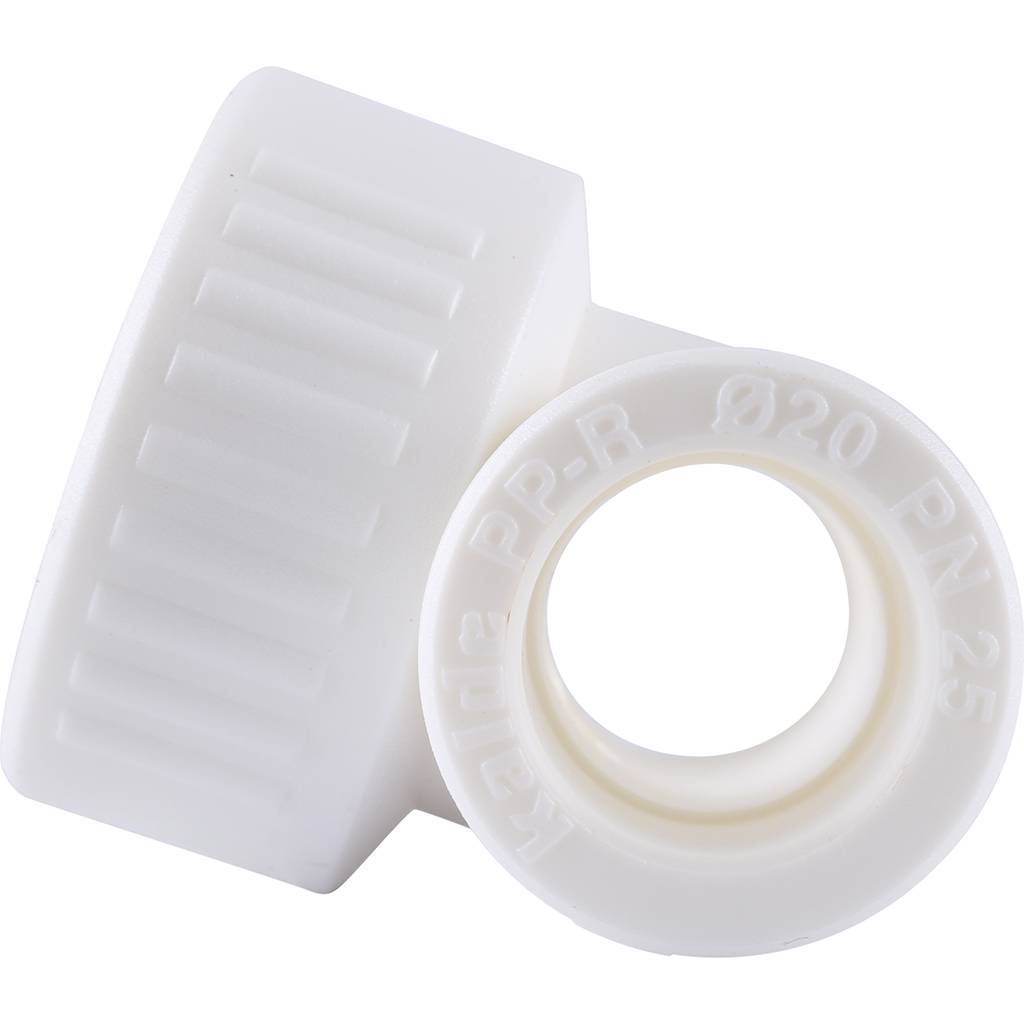 Тройник Kalde с внутренней резьбой 20х3/4 для полипропиленовых труб под сварку (цвет белый)