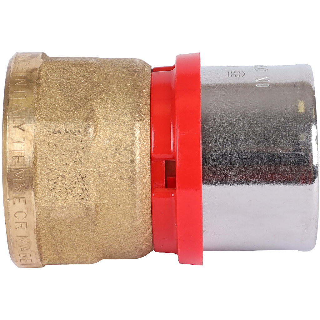 Муфта TIEMME с внутренней резьбой 32x1 для металлопластиковых труб прессовой, 1650050