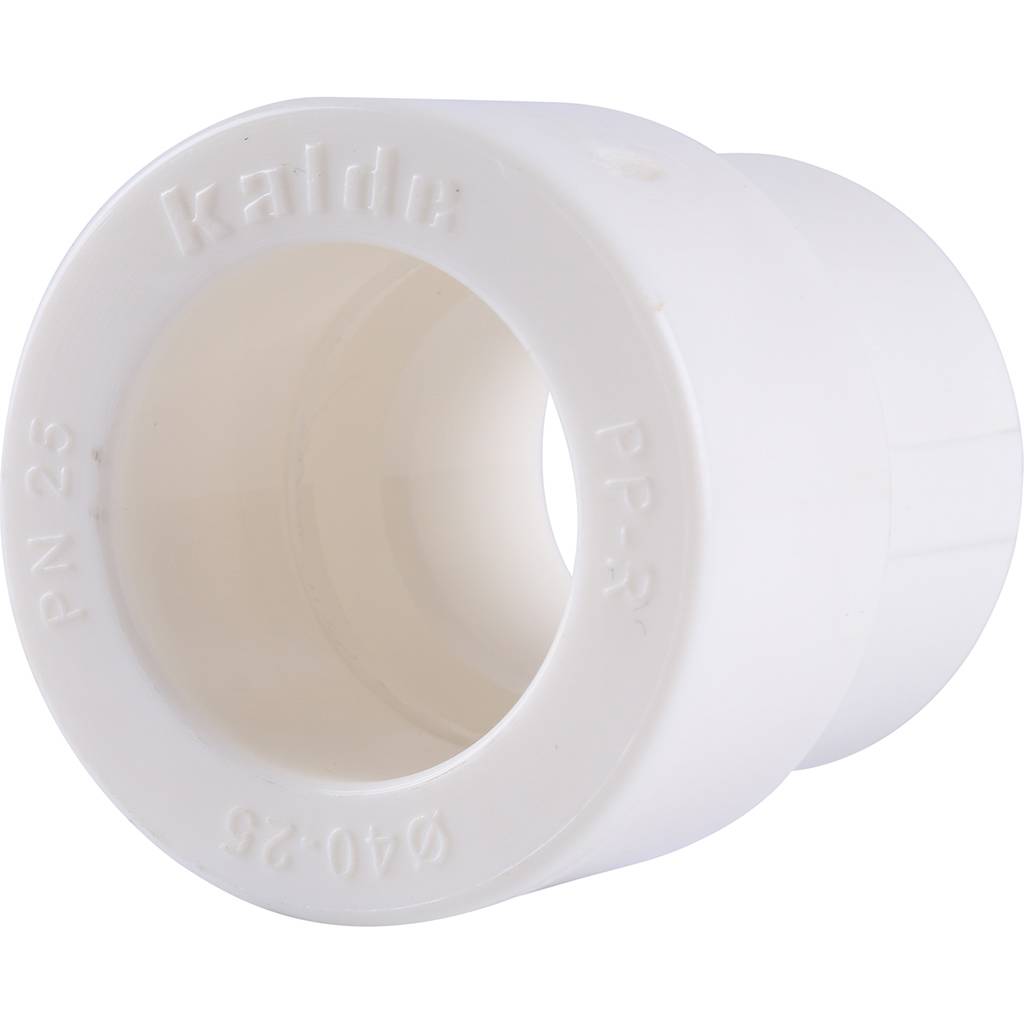 Муфта переходная Kalde 40х25 для полипропиленовых труб под сварку (цвет белый), 3212-rdc-402500