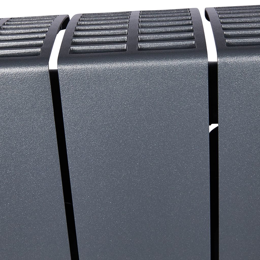 Радиатор биметаллический RIFAR SUPReMO VENTIL 500 SVR 6 секций нижнее правое подключение (Цвет ТИТАН), 4RS50.VR-6-TI