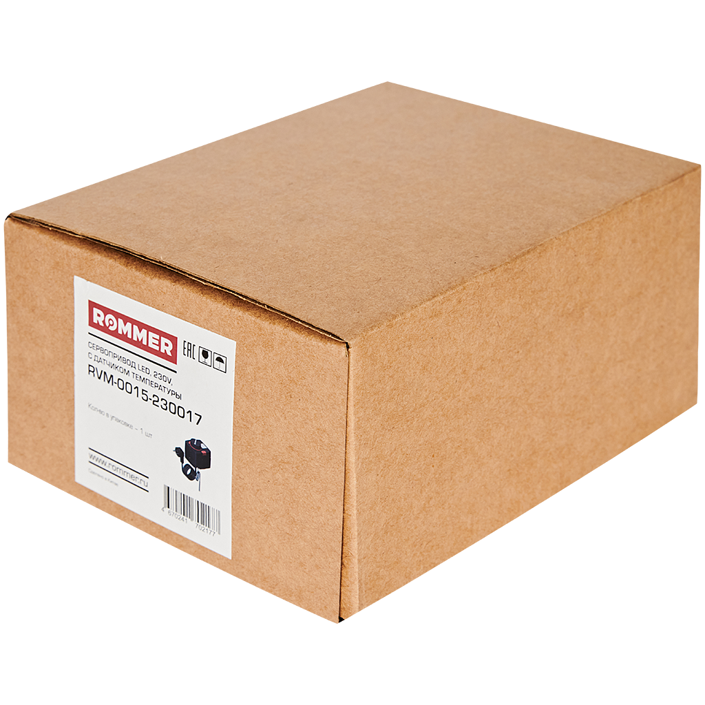 Сервопривод ROMMER для смесительных клапанов с датчиком для фиксированной регулировки температуры