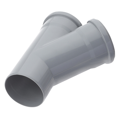 Тройник ВК ПП 110/110х45, серый,РТП