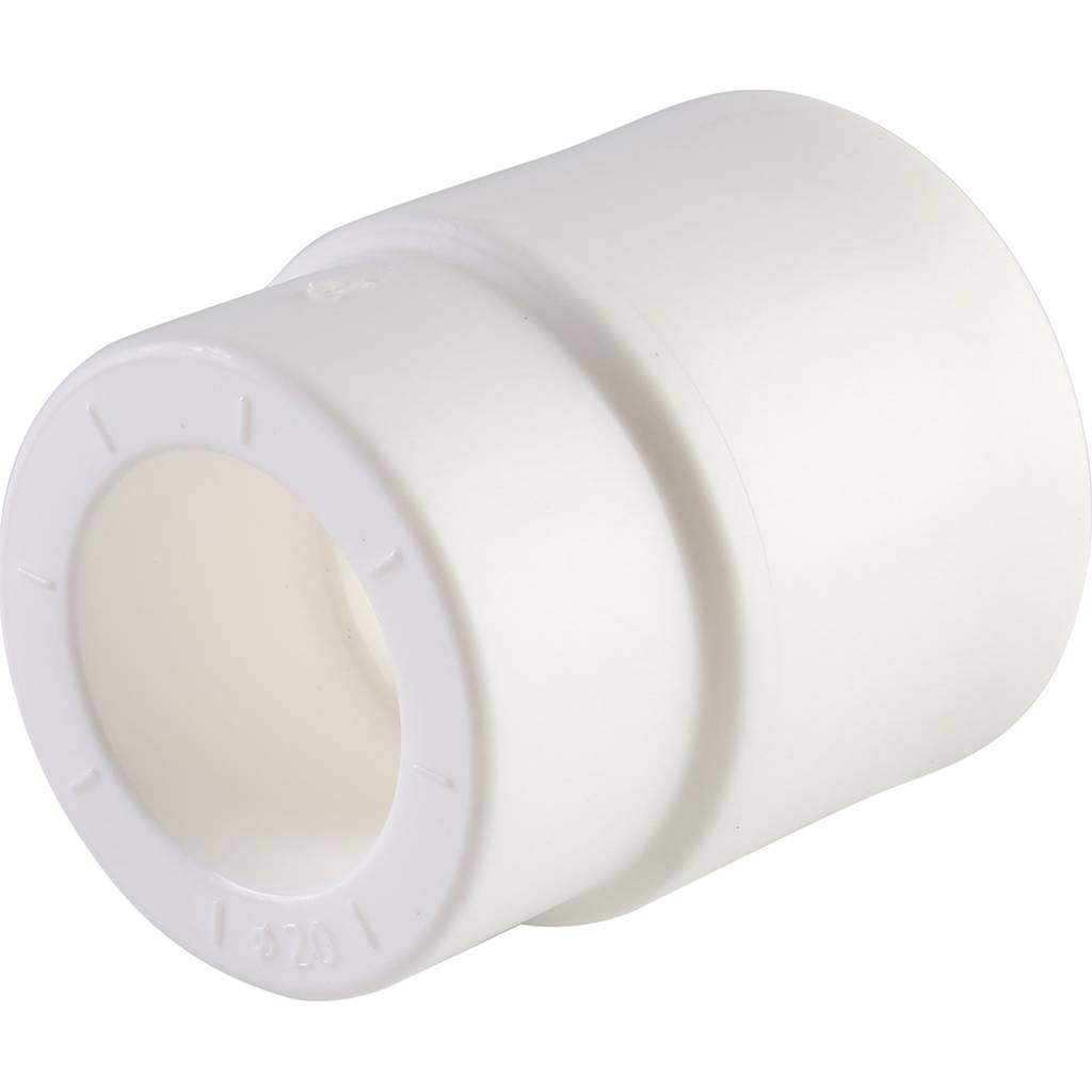 Муфта переходная внутр./наруж. Политэк 32х20 для полипропиленовых труб под сварку (цвет белый)