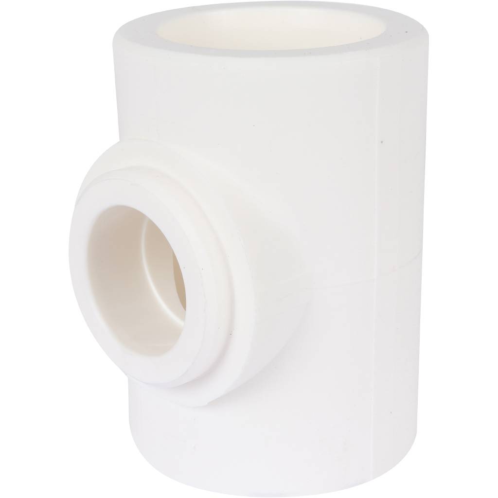 Тройник переходной Kalde 75х50х75 для полипропиленовых труб под сварку (цвет белый), 3212-tio-755075