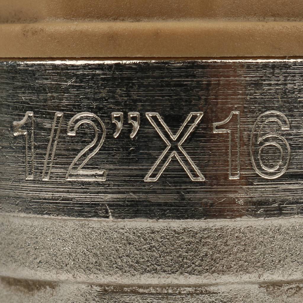 Соединение прямое Itap 618 1/2х16 HP никелированное с уплотнительным концом, 6181216