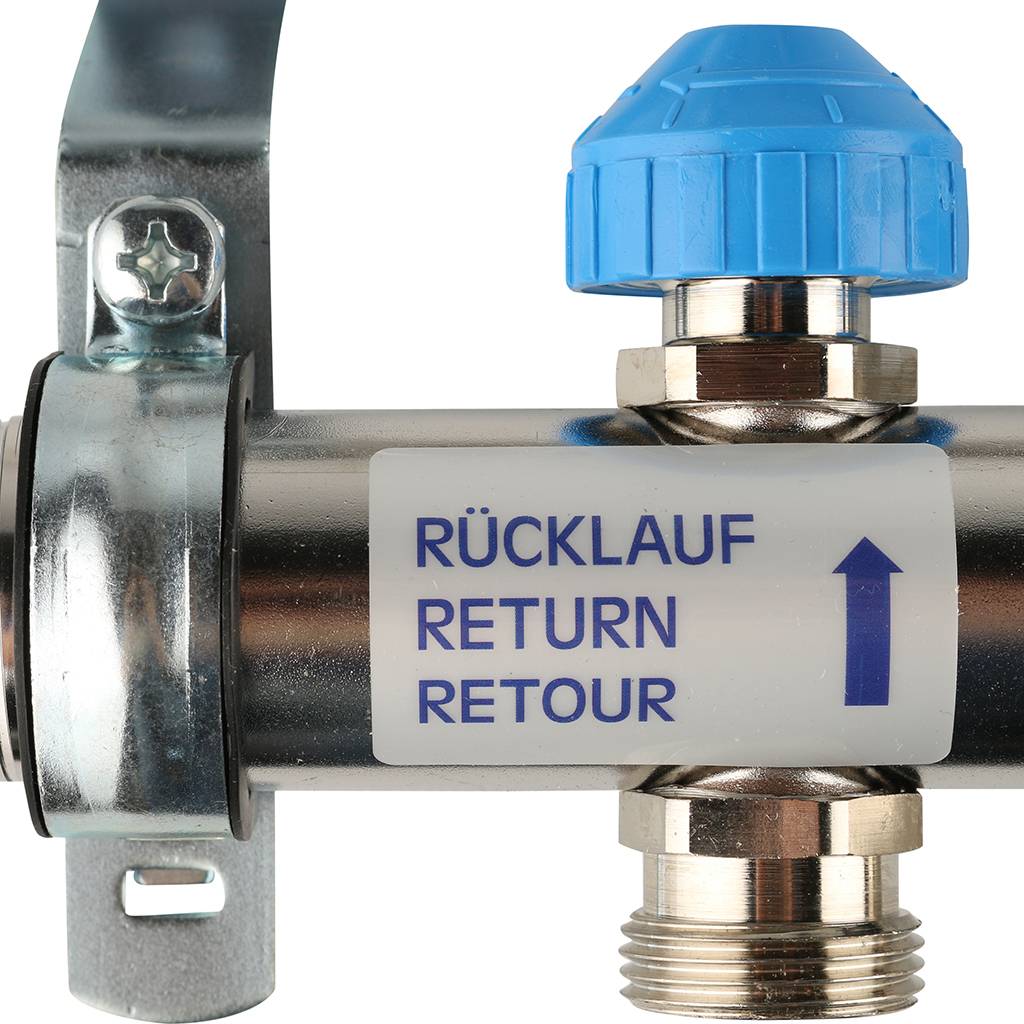 Распределительный коллектор РЕХАУ RAUTHERM S HKV-D на 7 контуров нерж .сталь (без шаровых кранов), 12080711002