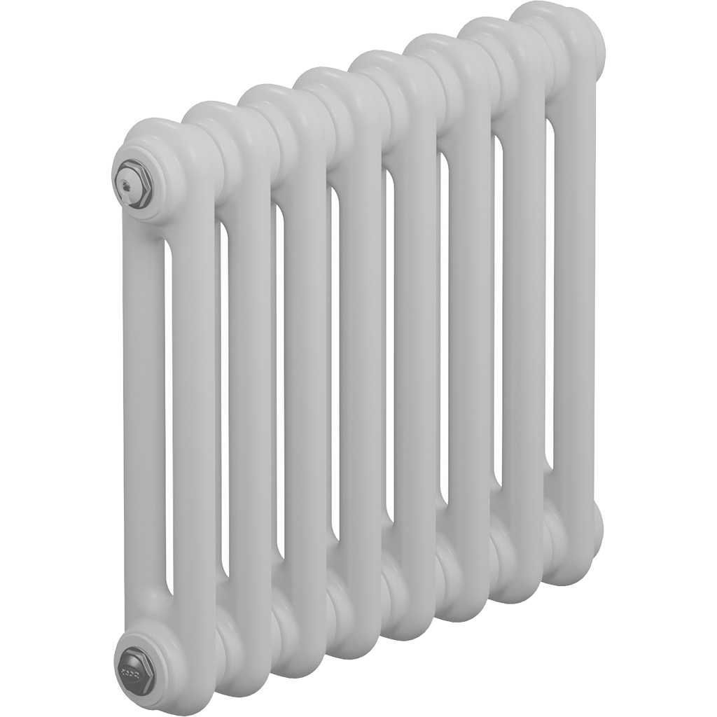 Трубчатый радиатор RIFAR TUBOG 2037/10 секций нижнее подключение DV1 (белый RAL 9016), TUB 2037-10-DV1