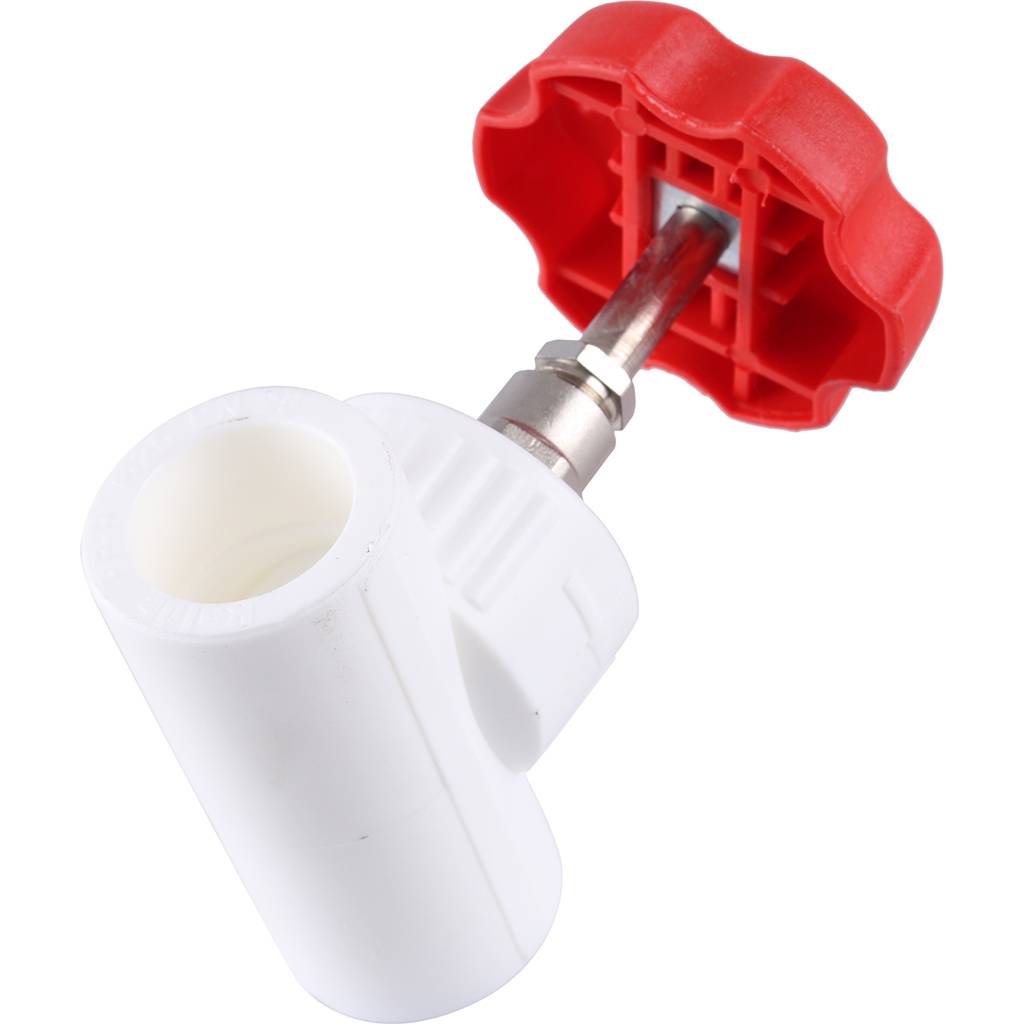 Вентиль Kalde d=25 для полипропиленовых труб под сварку (цвет белый), 3242-vlf-250000