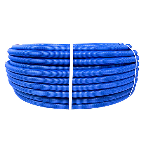 Труба EVOH PE-Xa в гофроизоляции 16х2,2х23, 100м синяя, RTP